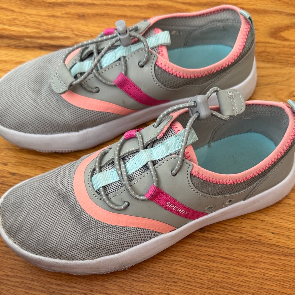 Sperry Kids' Sneakers in Gray, Pink, and Blue